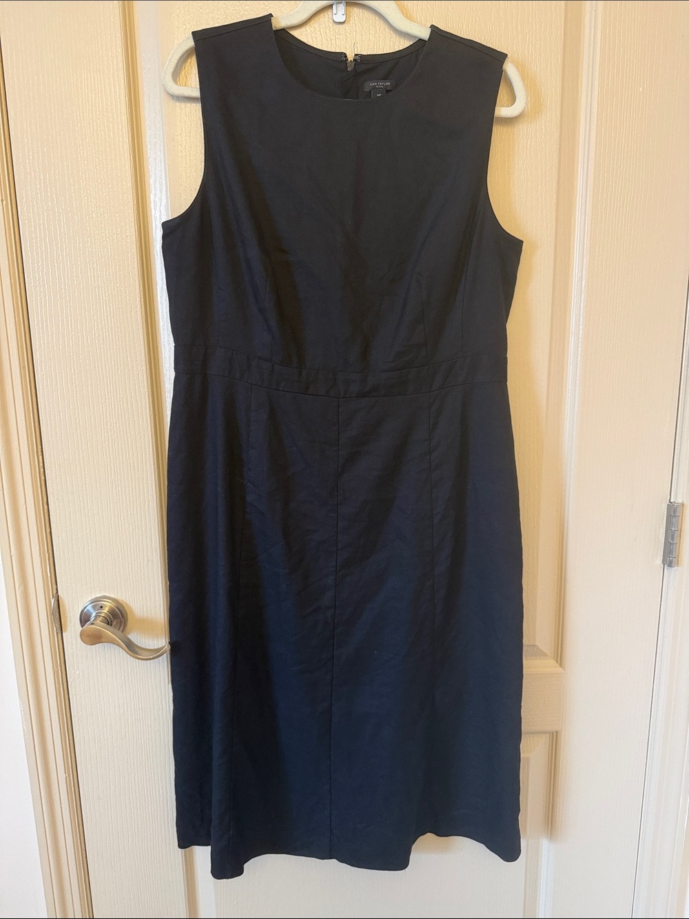 Ann Taylor Sleeveless Black Sheath Dress